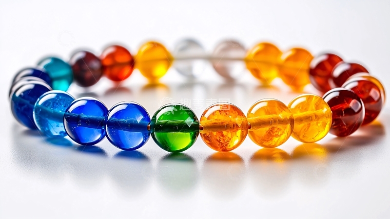 高清大图下载【趣麦麦图】七彩宝石手链