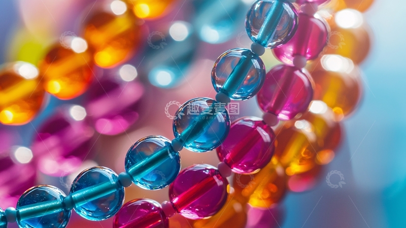 高清大图下载【趣麦麦图】彩色珠子特写