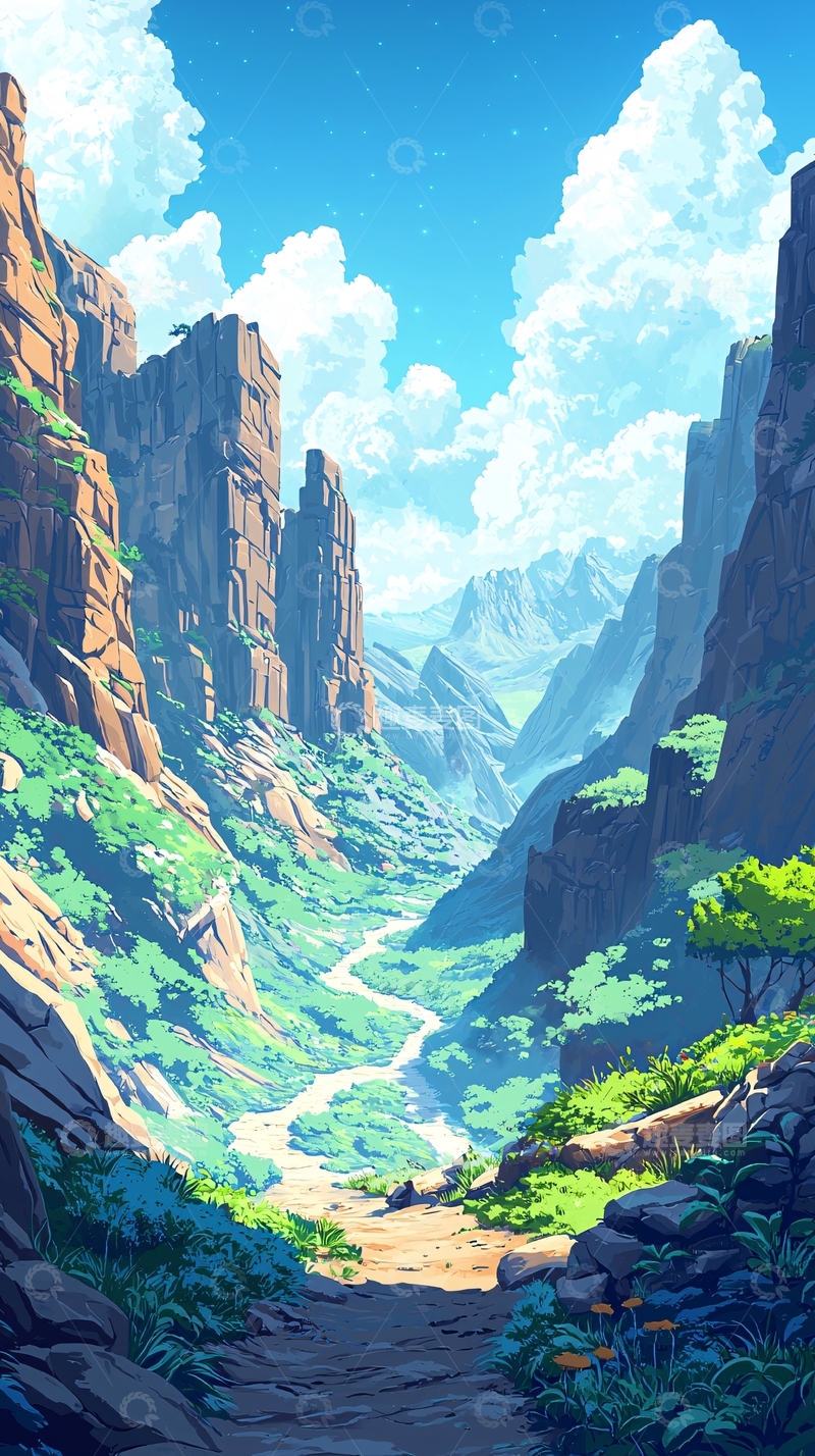 高清大图下载【趣麦麦图】峡谷风景