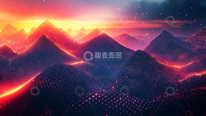 高清大图下载【趣麦麦图】抽象山脉