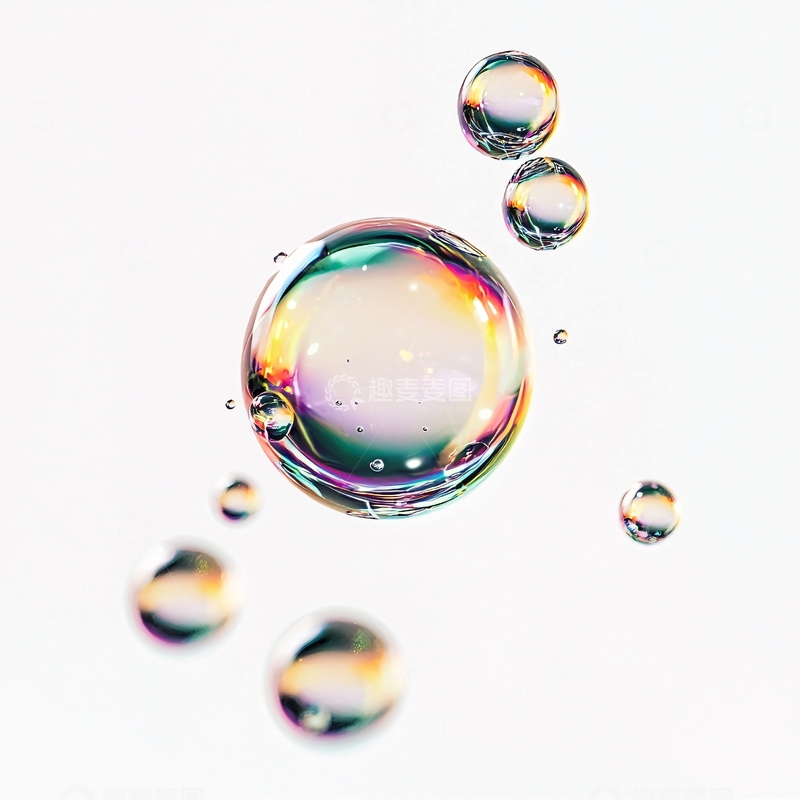 高清大图下载【趣麦麦图】彩色油滴