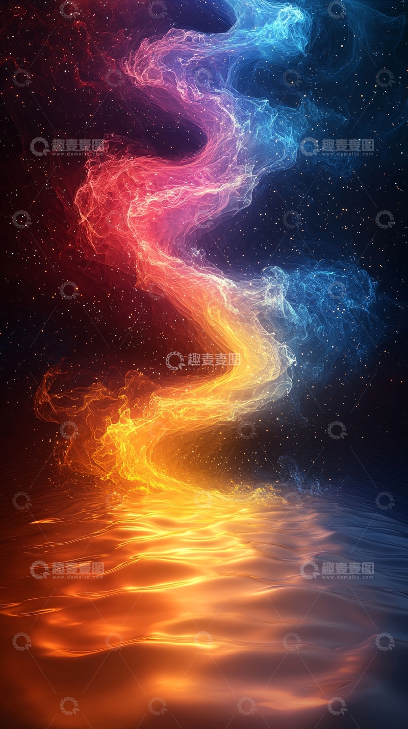 高清大图下载【趣麦麦图】绚丽多彩的宇宙星云