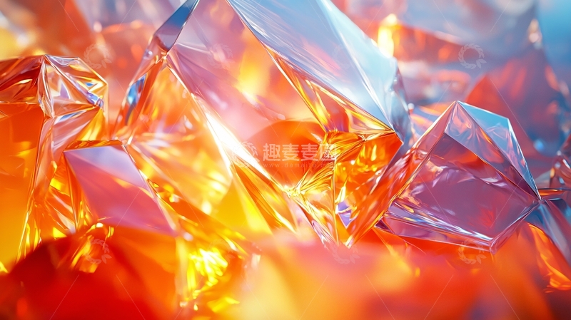 高清大图下载【趣麦麦图】抽象水晶几何体
