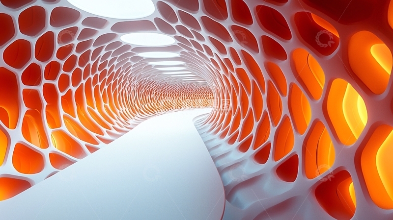 高清大图下载【趣麦麦图】未来感隧道