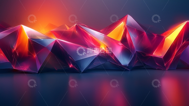 高清大图下载【趣麦麦图】多面体晶体