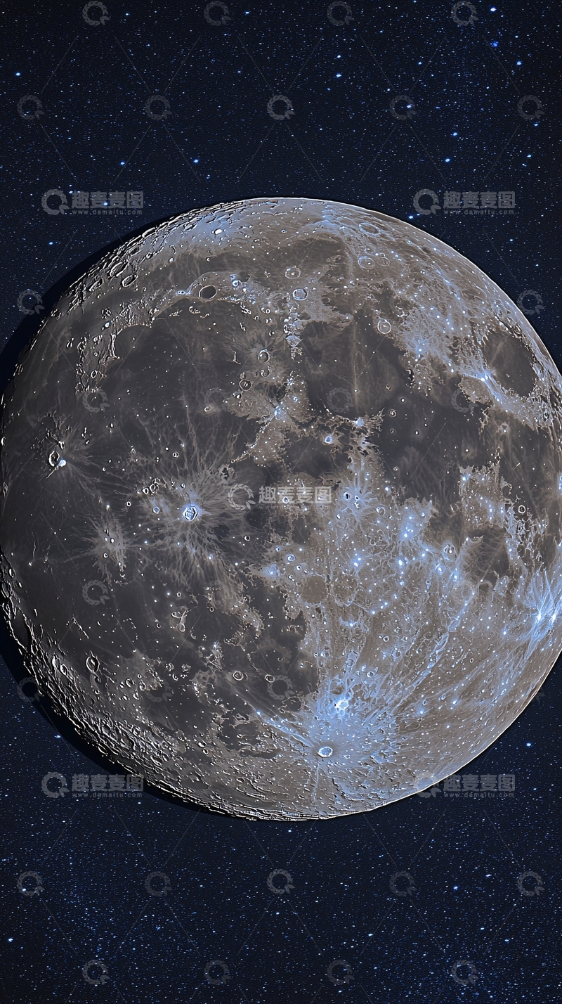 高清大图下载【趣麦麦图】高清月球照片