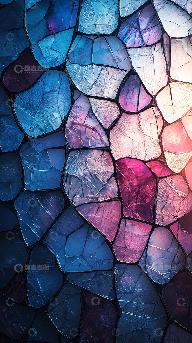 高清大图下载【趣麦麦图】彩色石块拼接