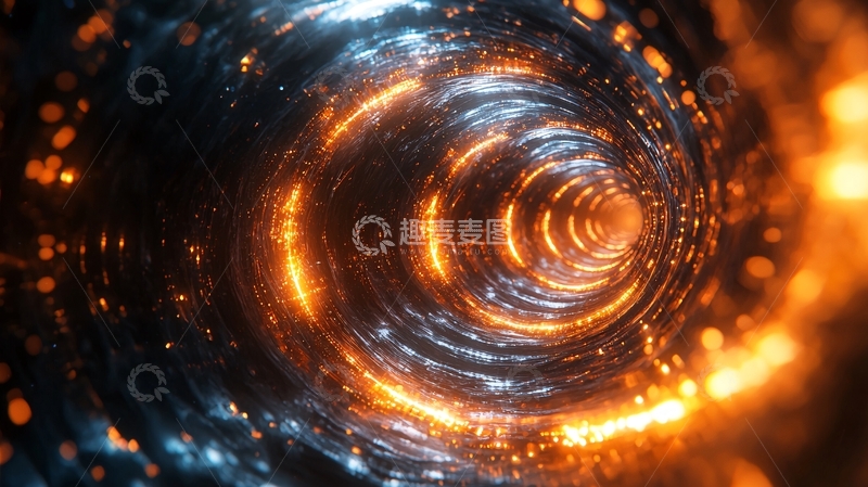 高清大图下载【趣麦麦图】火焰与冰的交织隧道