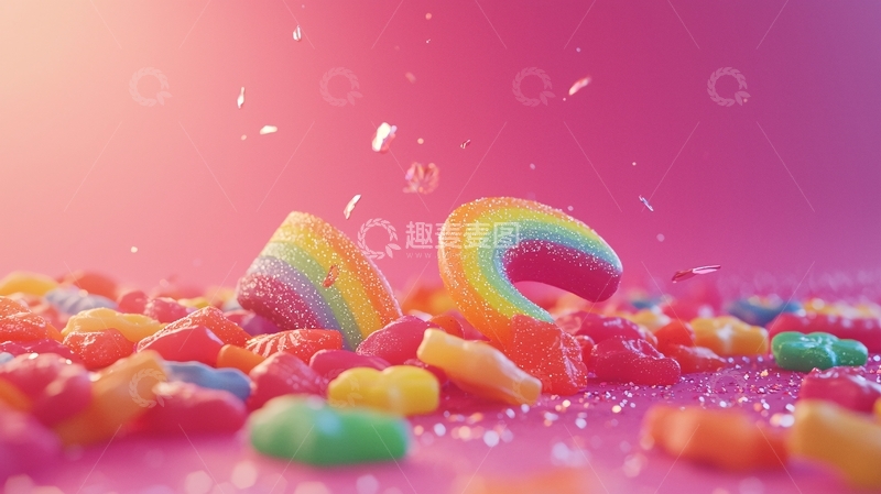 高清大图下载【趣麦麦图】彩虹糖