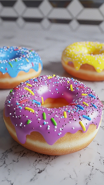 彩色甜甜圈