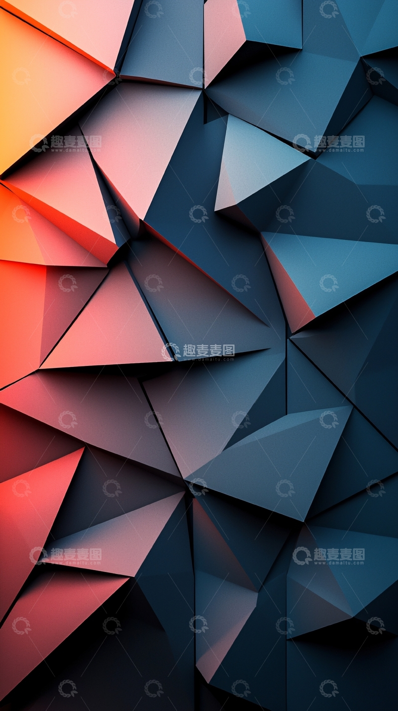 高清大图下载【趣麦麦图】抽象几何背景