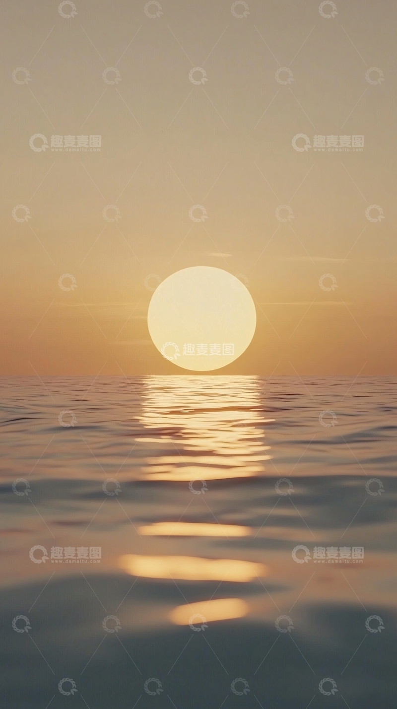 高清大图下载【趣麦麦图】日落海景