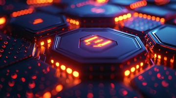 科技感蜂窝结构图案