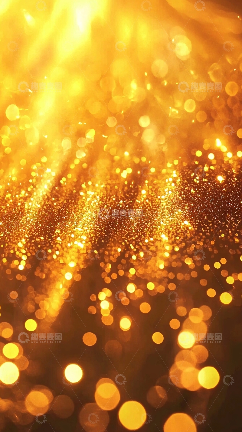 高清大图下载【趣麦麦图】金色闪光背景
