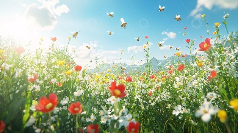 高清大图下载【趣麦麦图】阳光花海