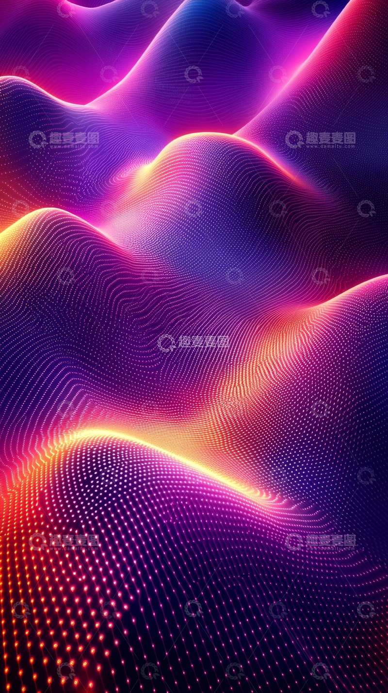 高清大图下载【趣麦麦图】抽象数字艺术背景