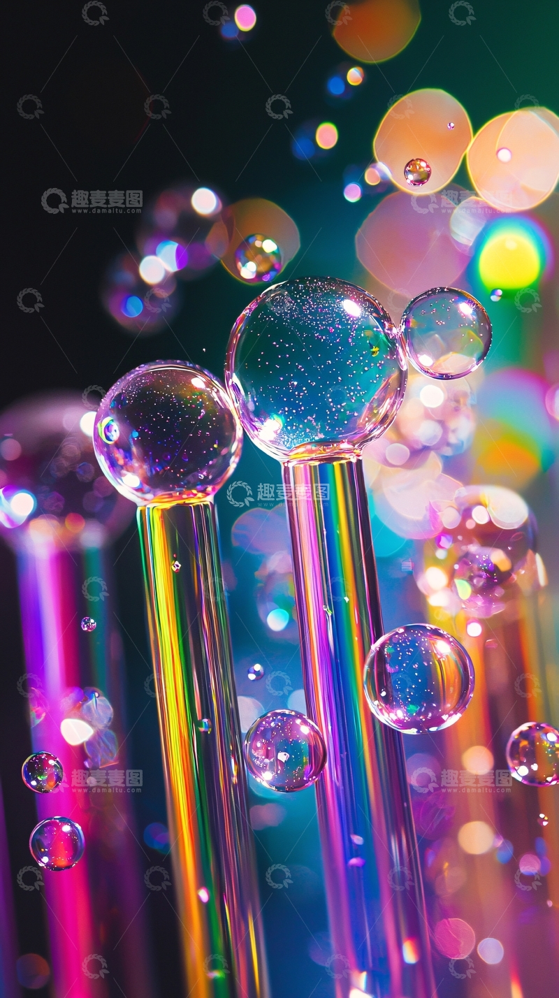 高清大图下载【趣麦麦图】彩色水滴