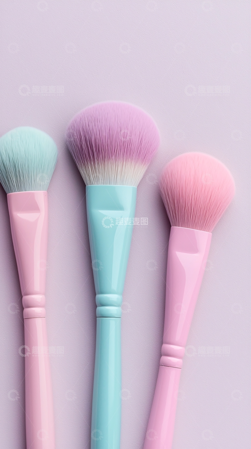 高清大图下载【趣麦麦图】粉色系化妆刷