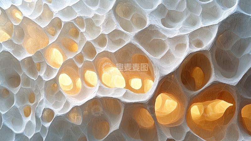 高清大图下载【趣麦麦图】蜂窝状结构