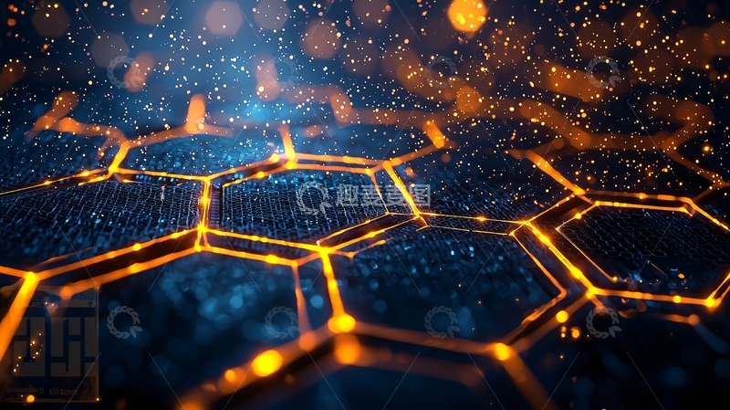 高清大图下载【趣麦麦图】科技感蜂巢结构