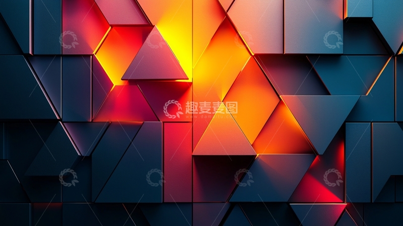 高清大图下载【趣麦麦图】几何三角