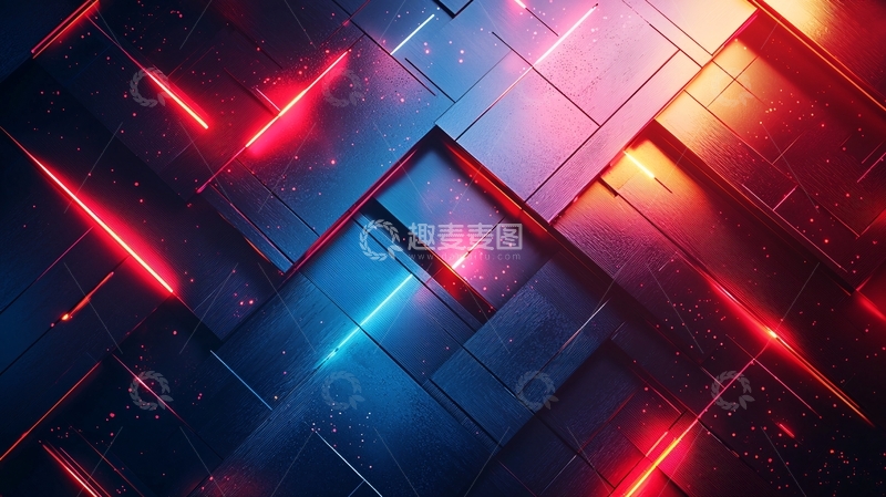 高清大图下载【趣麦麦图】-未来科技感金属面板