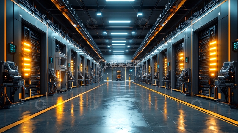 高清大图下载【趣麦麦图】未来科技感走廊