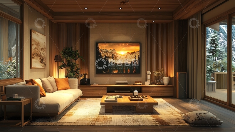 高清大图下载【趣麦麦图】日式客厅装修设计