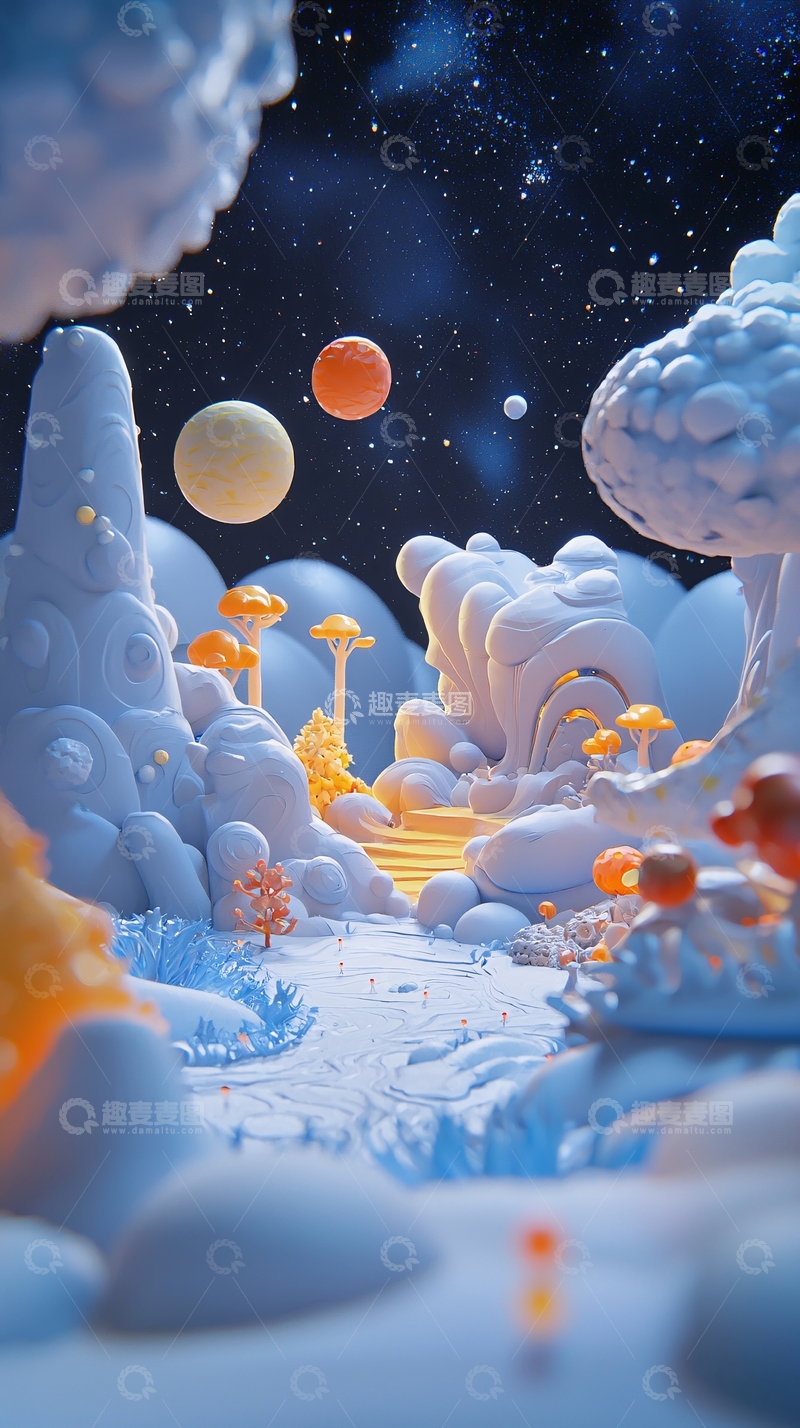 高清大图下载【趣麦麦图】梦幻星球