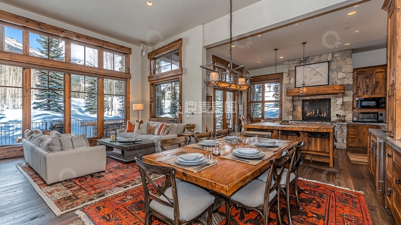 高清大图下载【趣麦麦图】室内客厅和餐厅