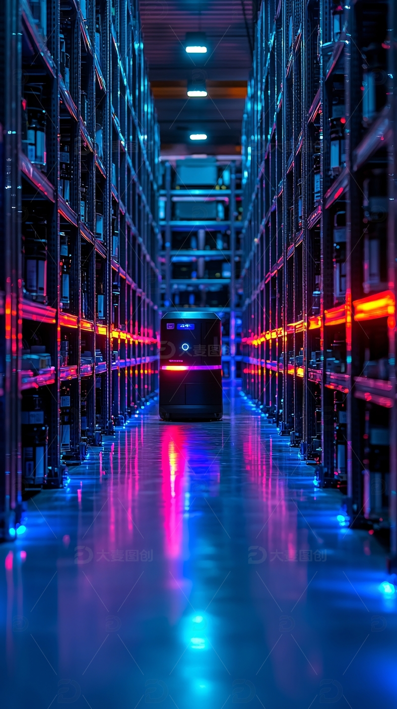 高清大图下载【趣麦麦图】数据中心夜景