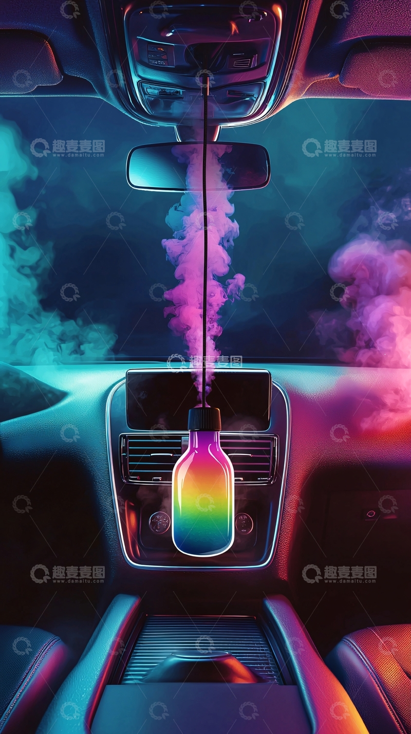 高清大图下载【趣麦麦图】炫彩车载香薰