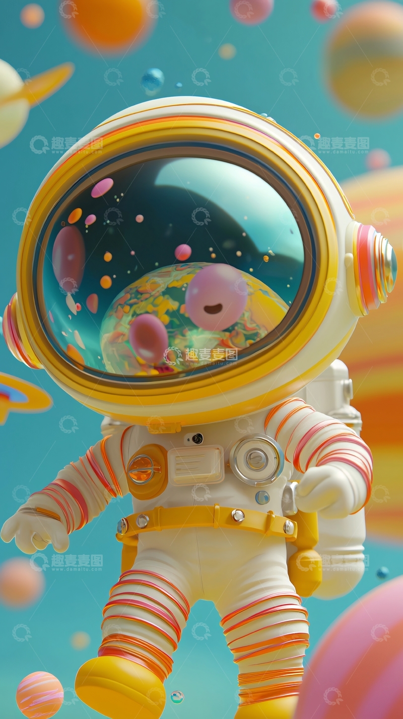 高清大图下载【趣麦麦图】太空宇航员