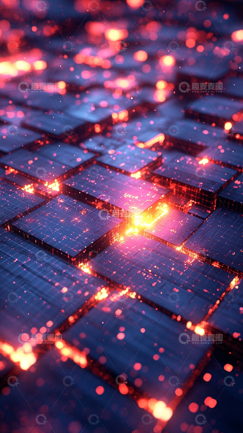 高清大图下载【趣麦麦图】光影方块