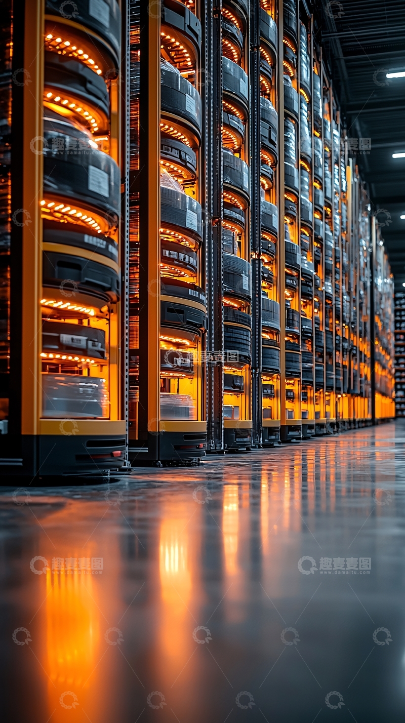 高清大图下载【趣麦麦图】仓库自动化存储系统