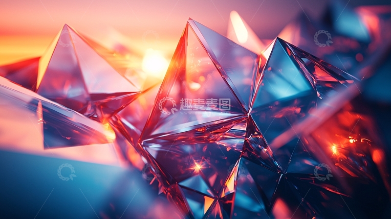 高清大图下载【趣麦麦图】晶莹剔透的几何体