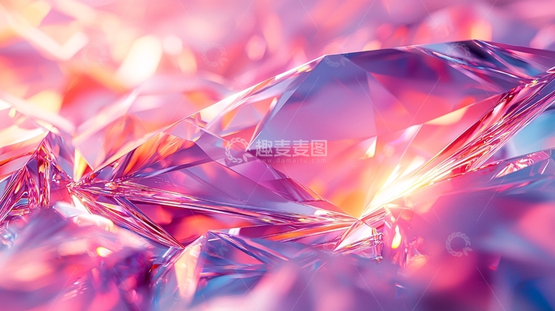 高清大图下载【趣麦麦图】粉色水晶