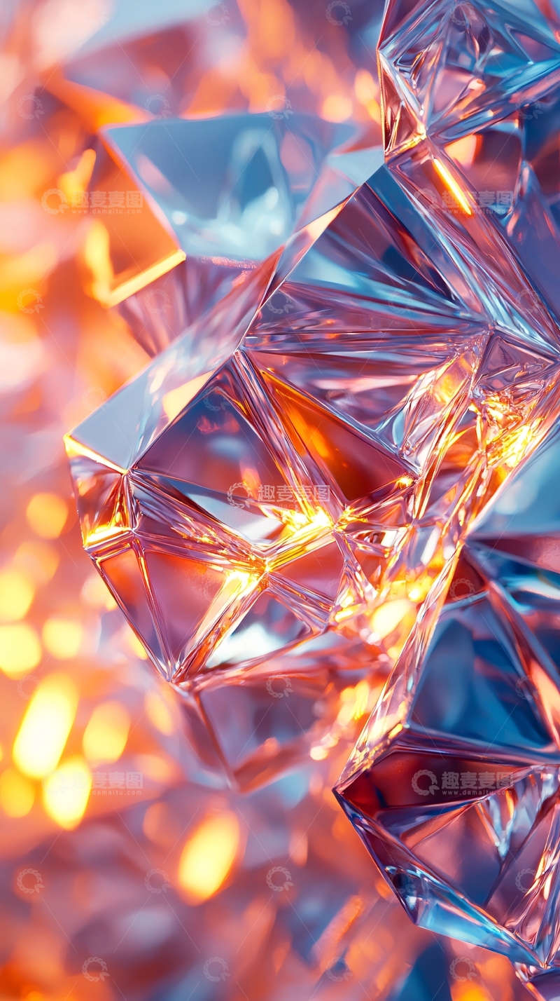 高清大图下载【趣麦麦图】光影晶体