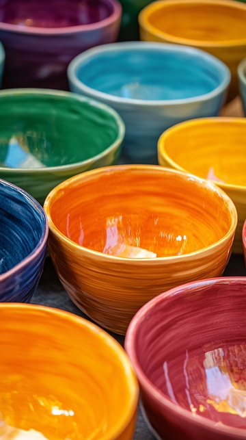 彩色陶瓷碗
