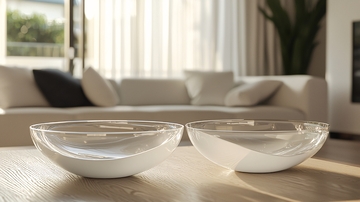 现代简约风格白色玻璃碗