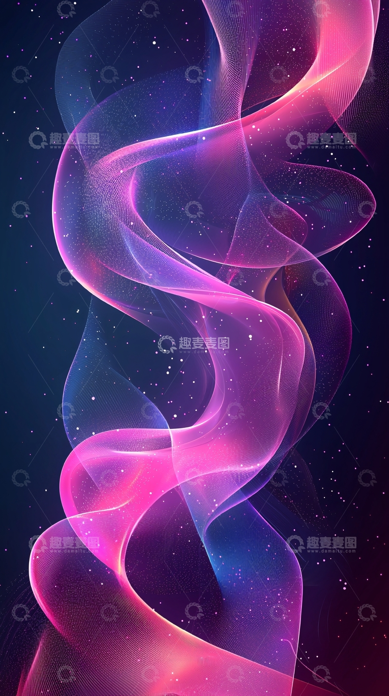 高清大图下载【趣麦麦图】梦幻紫色光晕背景