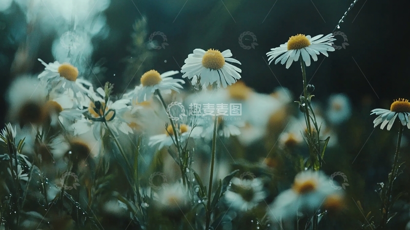 高清大图下载【趣麦麦图】雏菊花田
