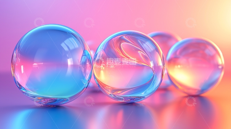 高清大图下载【趣麦麦图】彩色玻璃球