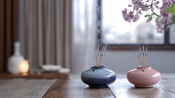 简约日式陶瓷香插