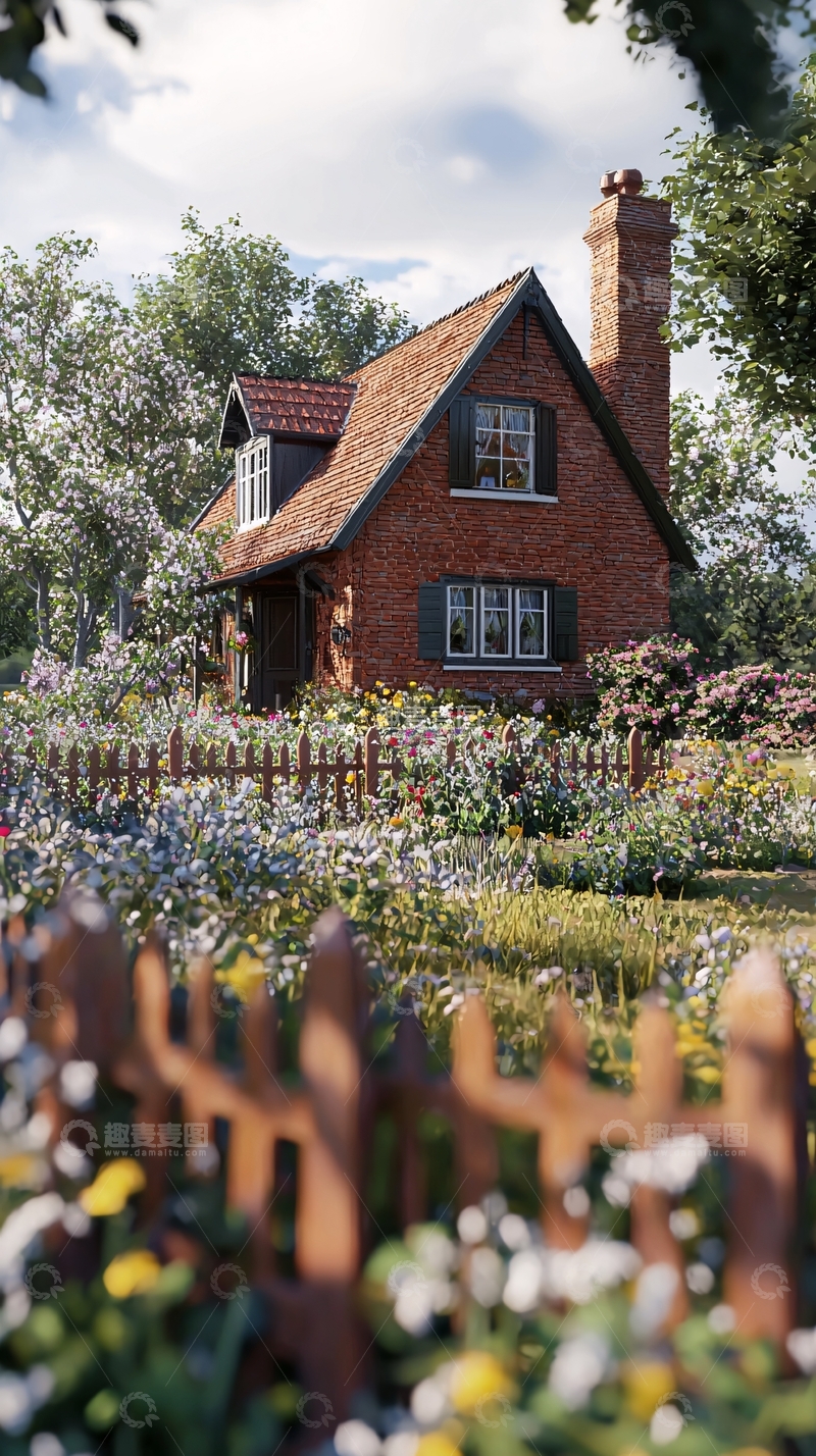 高清大图下载【趣麦麦图】红砖小屋