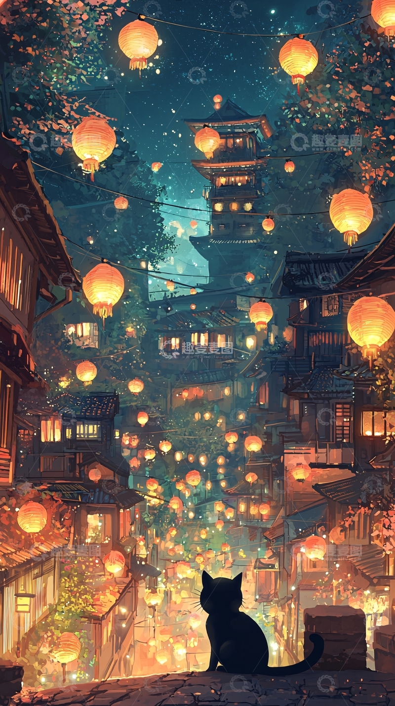 高清大图下载【趣麦麦图】梦幻夜景