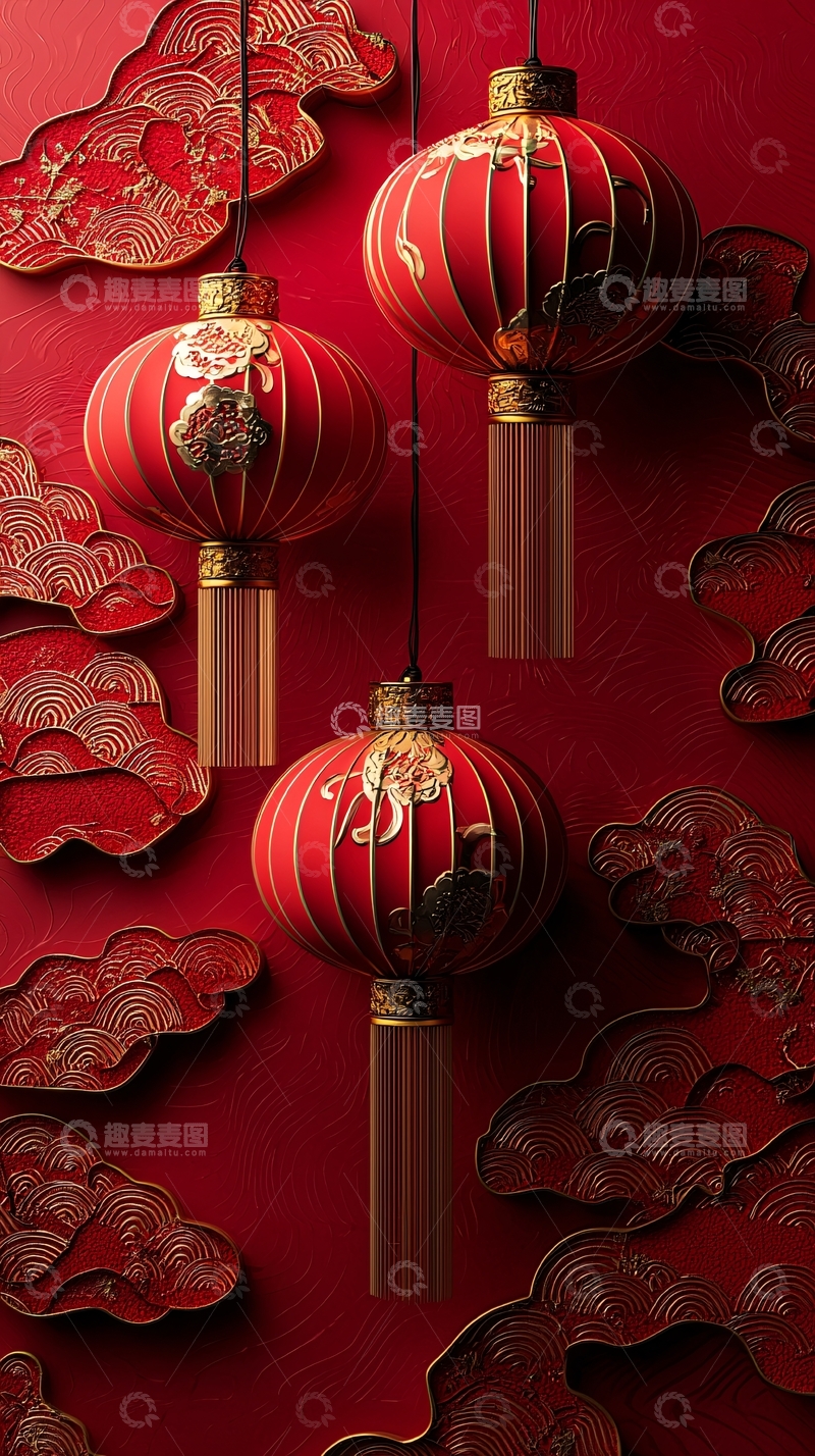 高清大图下载【趣麦麦图】红灯笼