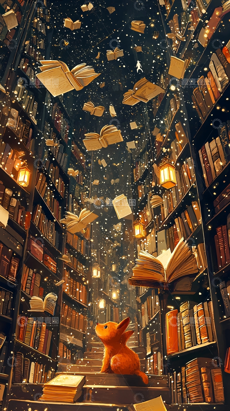 高清大图下载【趣麦麦图】书海飘雪