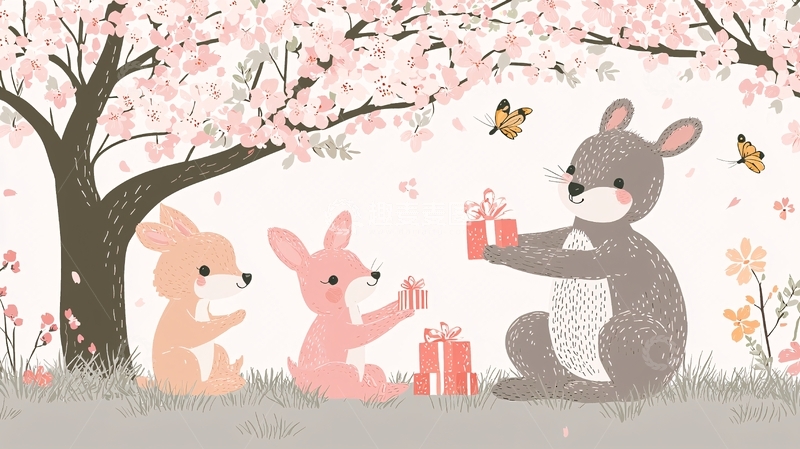 高清大图下载【趣麦麦图】卡通兔子