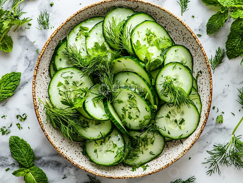 高清大图下载【趣麦麦图】黄瓜凉菜
